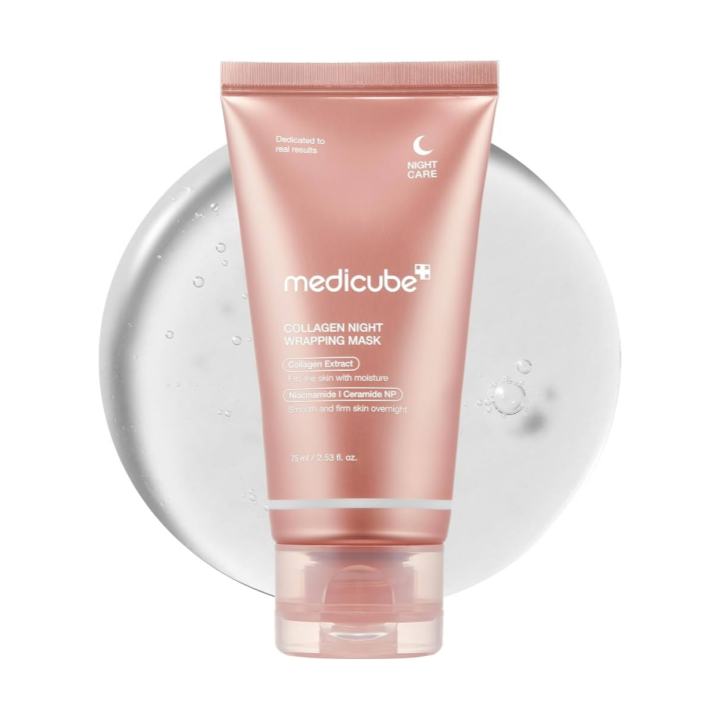 Mascarilla en envoltura MEDICUBE 75ml (5 opciones) │ Collagen Milk Toning / Collagen Night / Kojic Acid Turmeric / PDRN Pink Caffeine (1 unidad, 4 tipos / set)