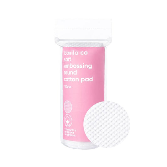 Banila Co Soft Embossing Round Cotton Cotton Pad 120PCS