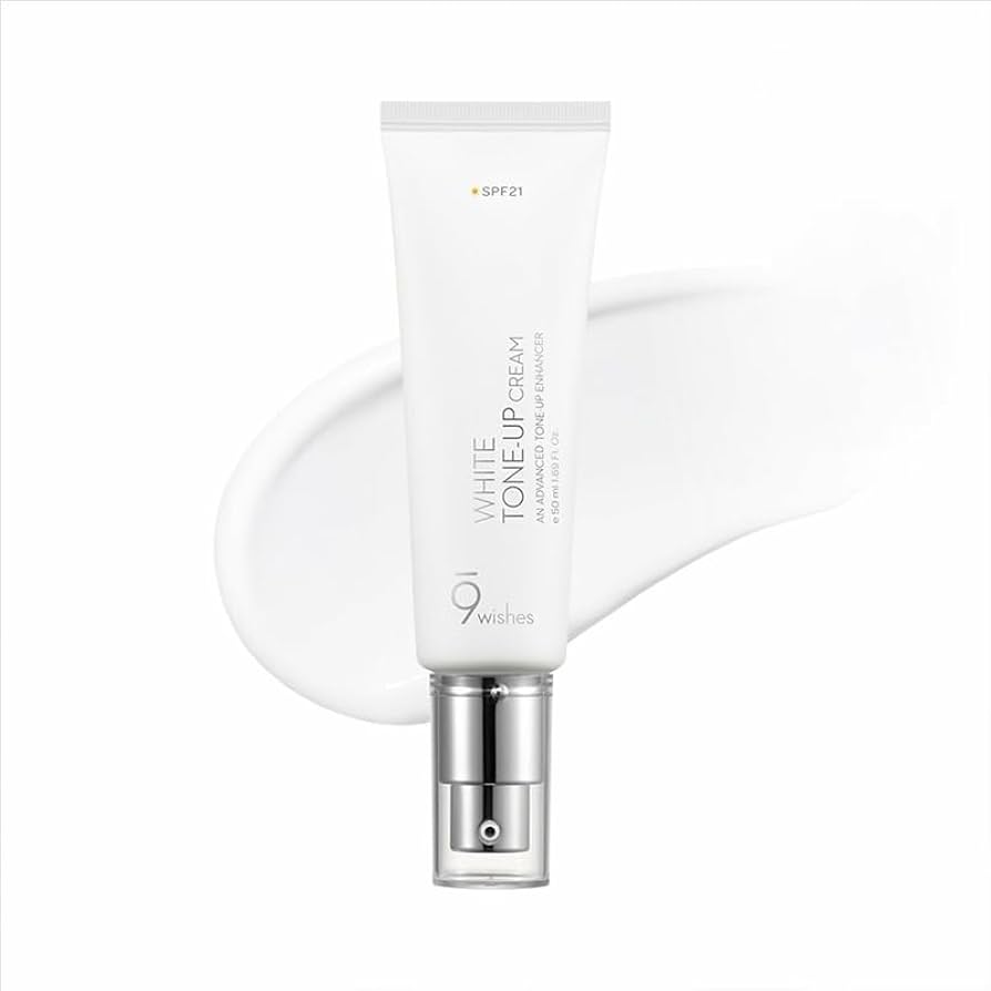 9WISHES Vegan White Tone Up Cream, 50mL 9 Wishes