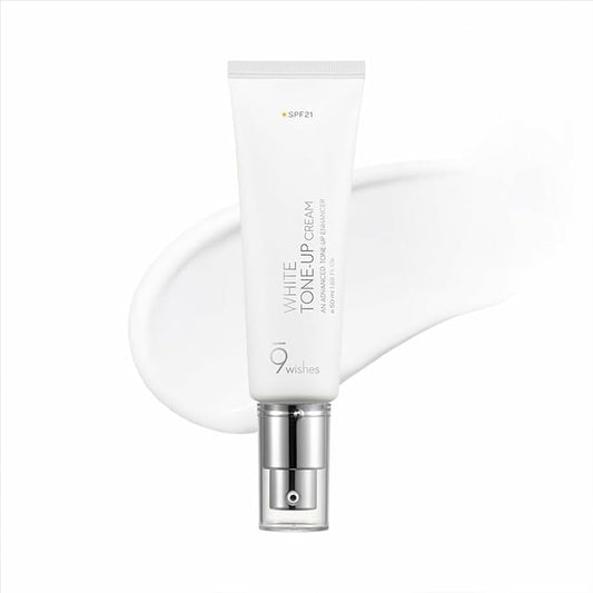 9WISHES Vegan White Tone Up Cream, 50mL 9 Wishes