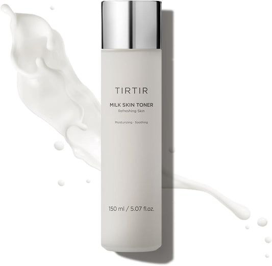 TIRTIR Milk Skin Toner, 150mL | Deep Moisturizing, Instant Glow, 2% Niacinamide, Chamomile, Rice Bran Extract, Ceramide, Panthenol