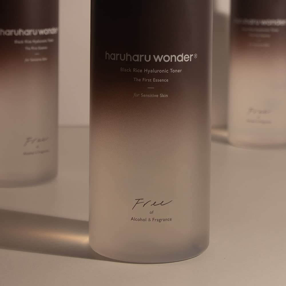 Haruharu Wonder Black Rice Hyaluronic Toner for Sensitive Skin, 10.1 fl oz / 300ml | Alcohol Free, Fragrance Free | Vegan, Cruelty Free, EWG-Green