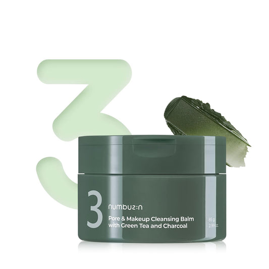 Numbuzin No. 3 Pore & Makeup Cleansing Balm with Green Tea and Charcoal 85g