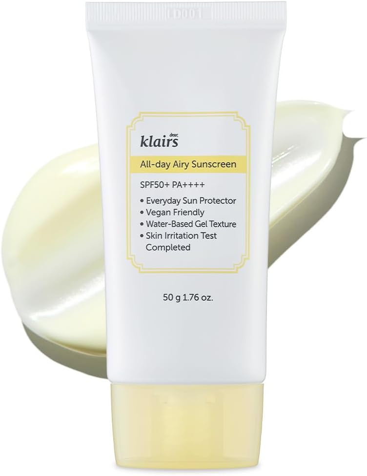 KLAIRS All-Day Airy Sunscreen, 50mL | SPF50+ PA++++