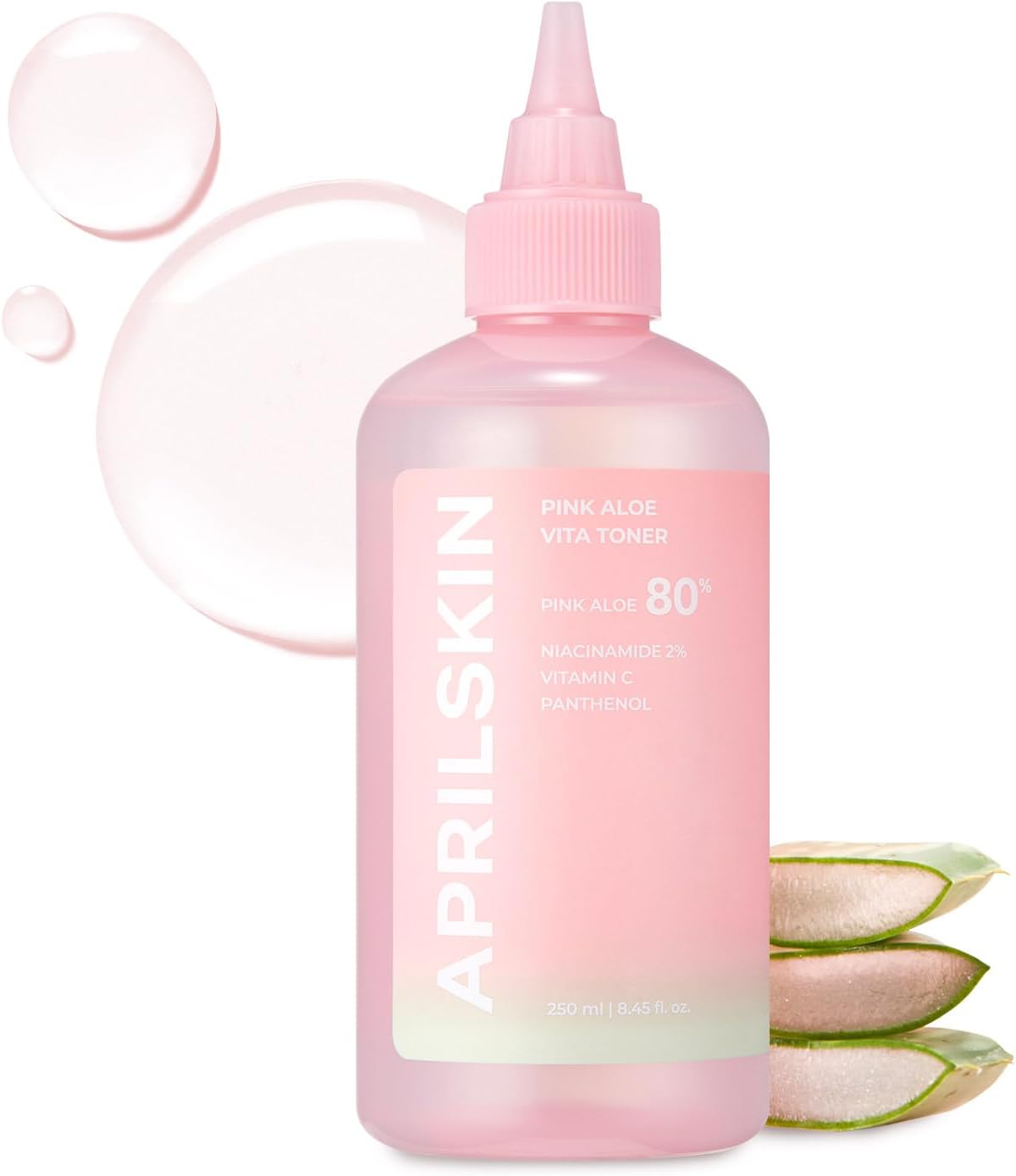 APRILSKIN Pink Aloe Vitamin C Soothing & Brightening Toner 250ml