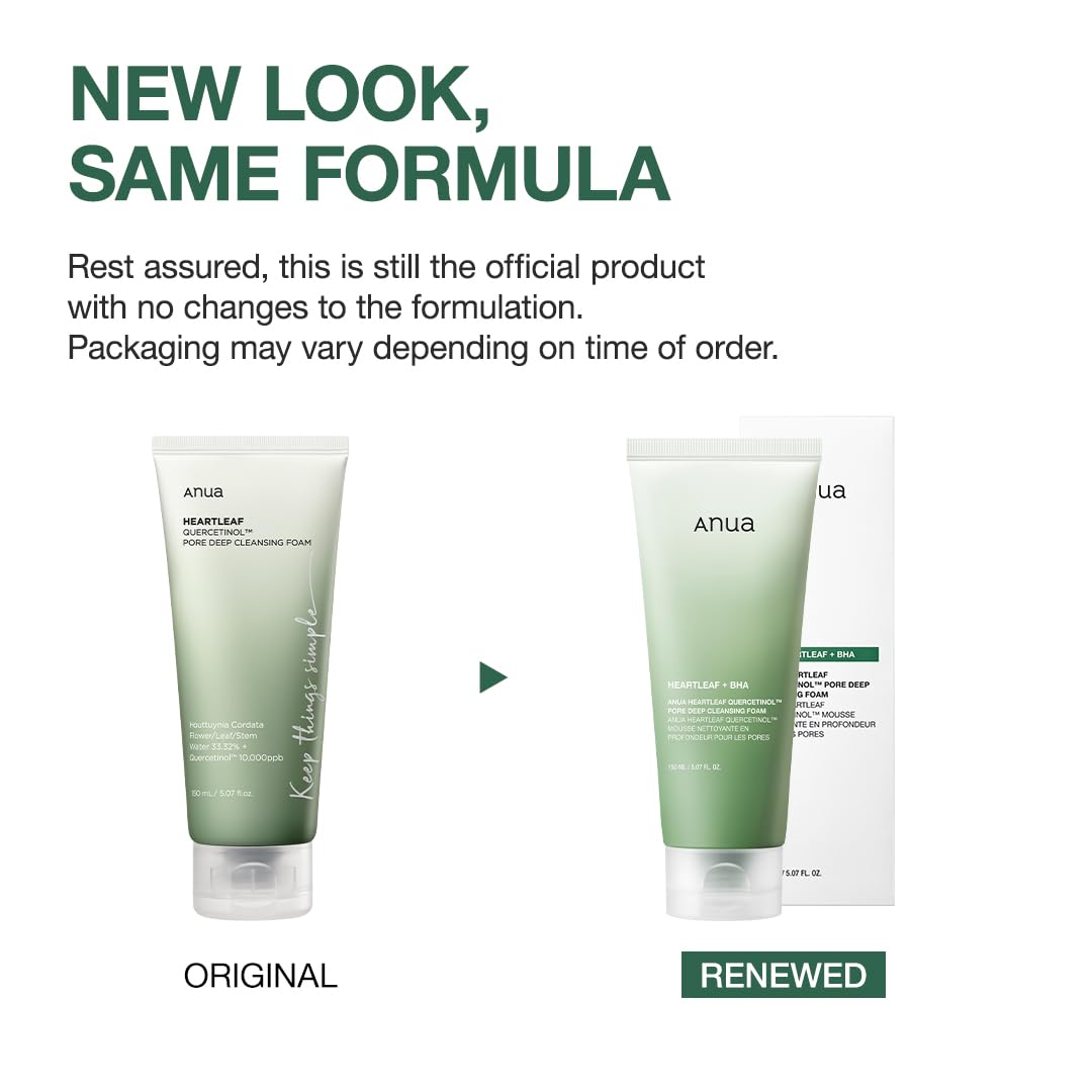 ANUA Heartleaf Quercetinol Pore Deep Cleansing Foam 25ml / 150ml
