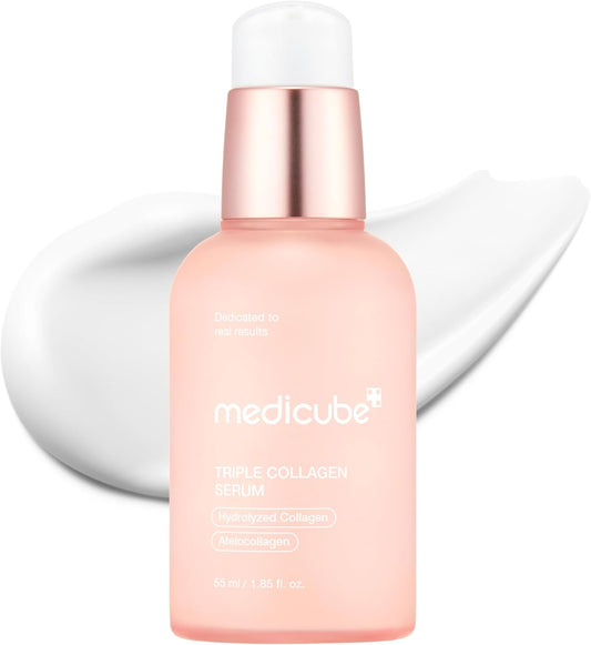[Medicube] Triple Collagen Serum 55mL/1.85 fl.oz , Nourish dull skin with Triple Collagen Complex - A lightweight serum with Niacinamide and Hyaluronic Acid