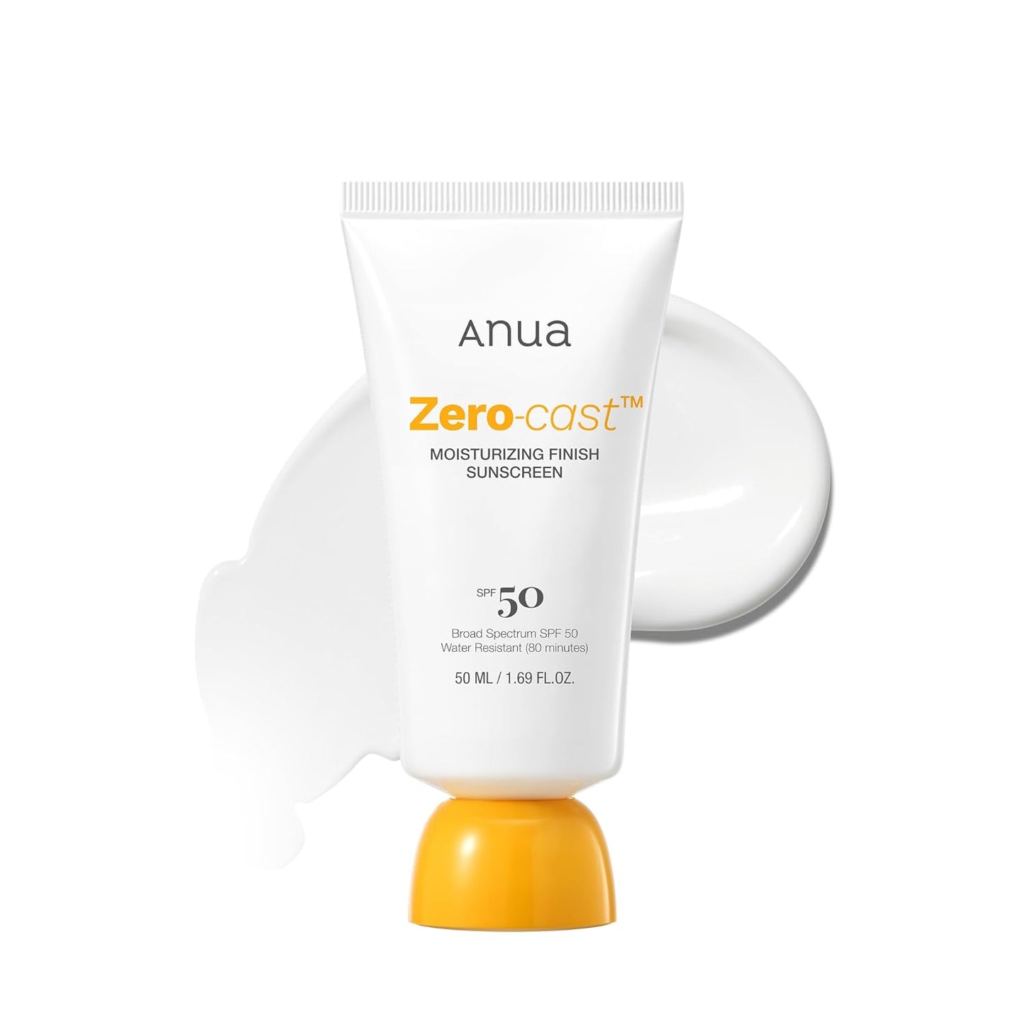 ANUA Zero Cast Moisturizing Finish Sunscreen SPF50+ PA++++ 50ml