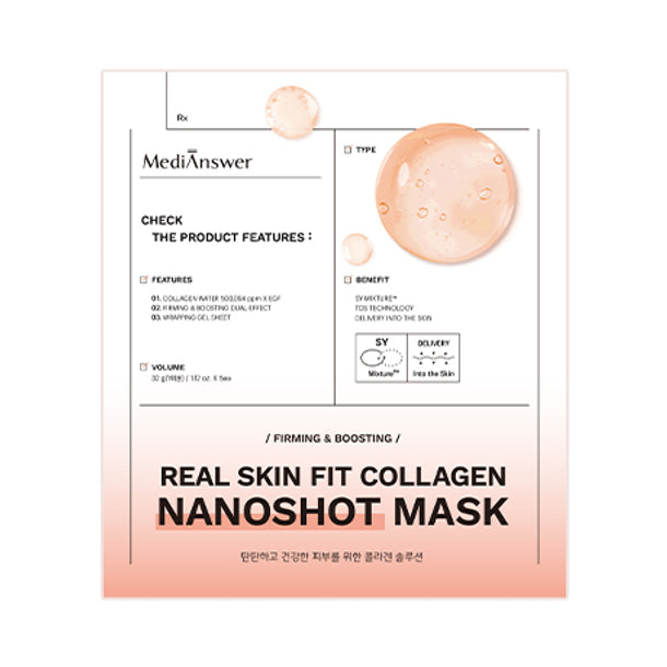 MediAnswer Vita / Pore Collagen Nanoshot / Skin Fit Collagen Nanoshot Mask Sheet 3Types