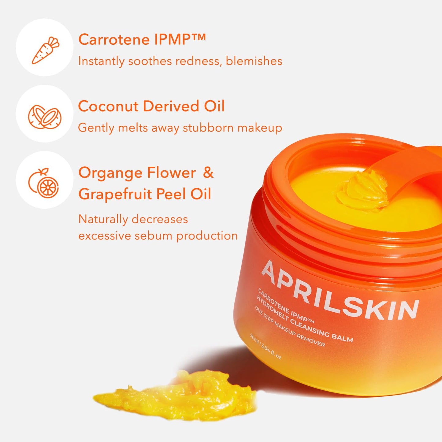Aprilskin Carrotene IPMP Hydromelt Double Cleansing Makeup Remover Oil Balm 90ml