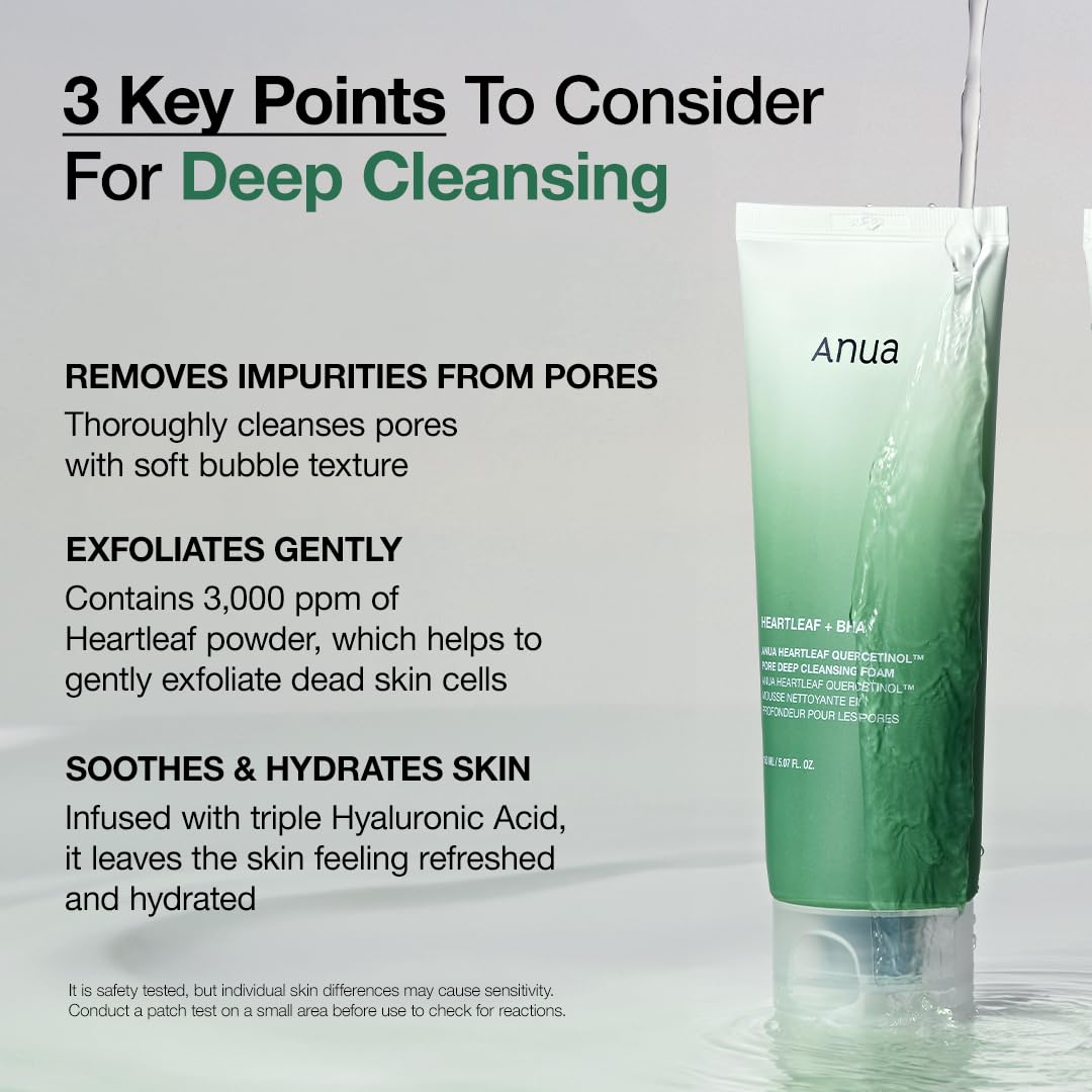ANUA Heartleaf Quercetinol Pore Deep Cleansing Foam 25ml / 150ml