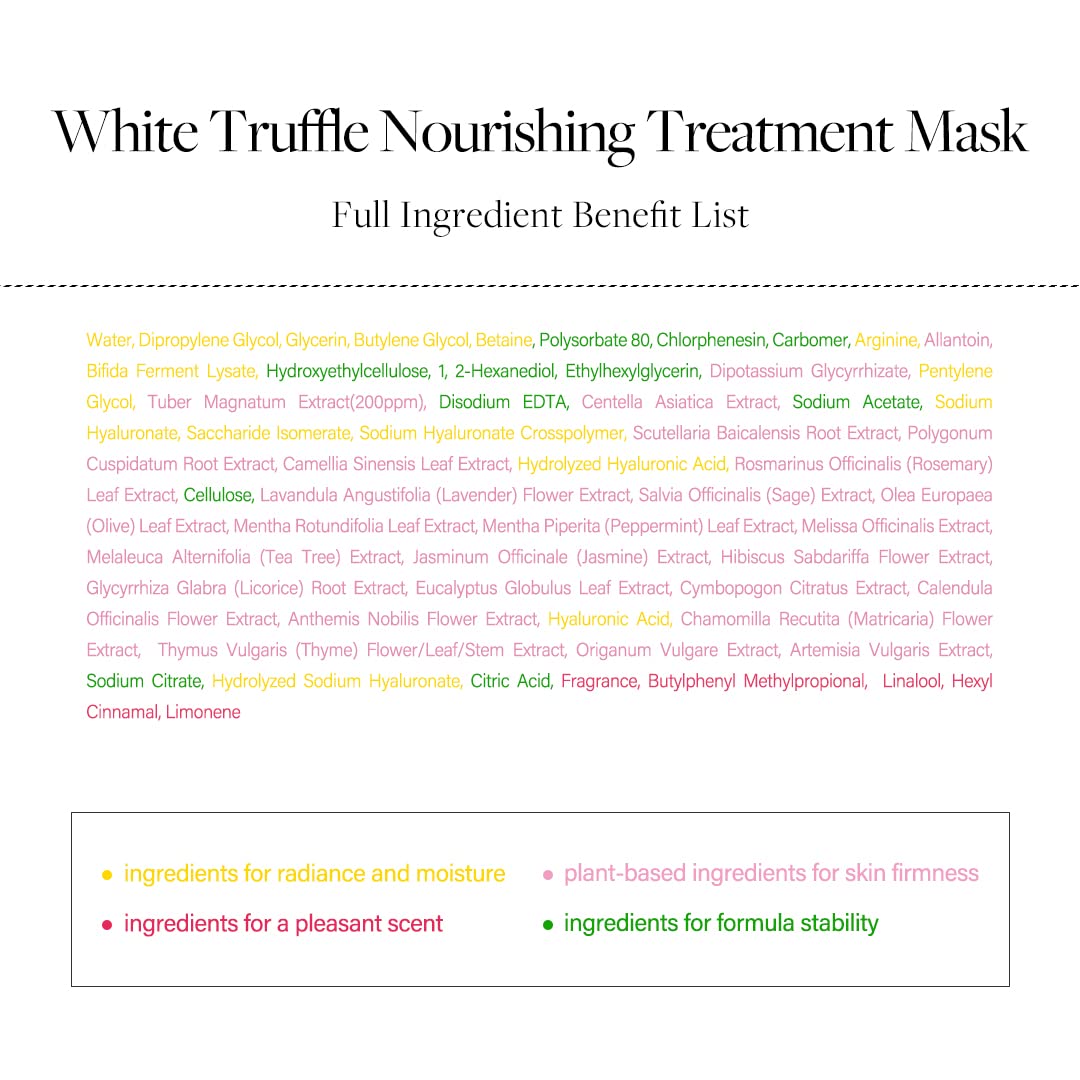 d'Alba White Truffle Nourishing Treatment Mask Sheet 1ea