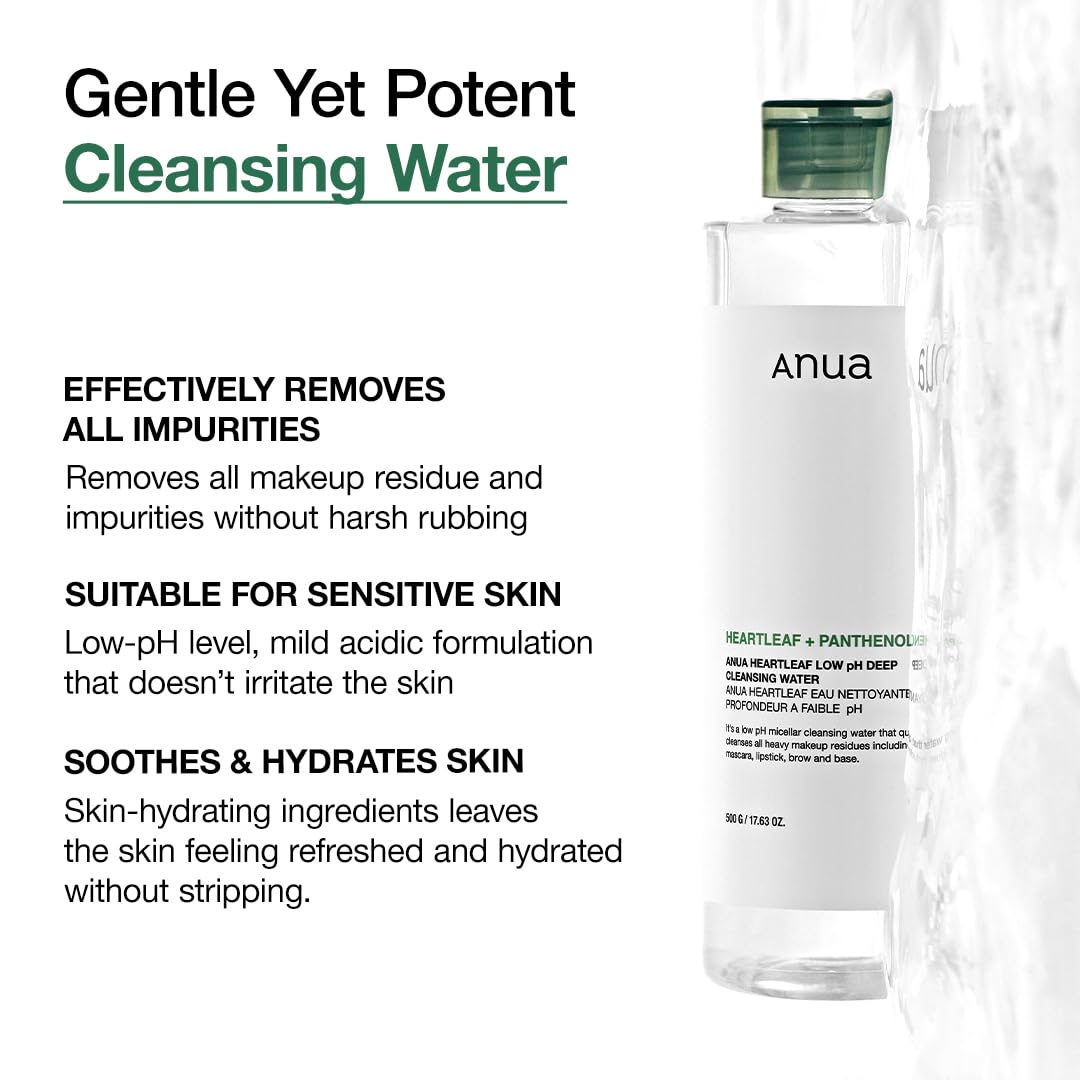 ANUA Heartleaf 87 Low pH Deep Cleansing Water 500g