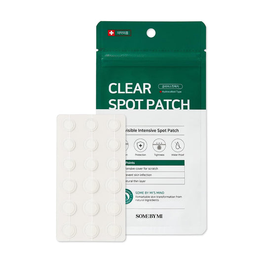 SOME BY MI 30 Days Miracle Clear Spot Patch - Pack of 1, 18 Counts, 2 Size (10mm 9Counts, 12mm 9Counts)