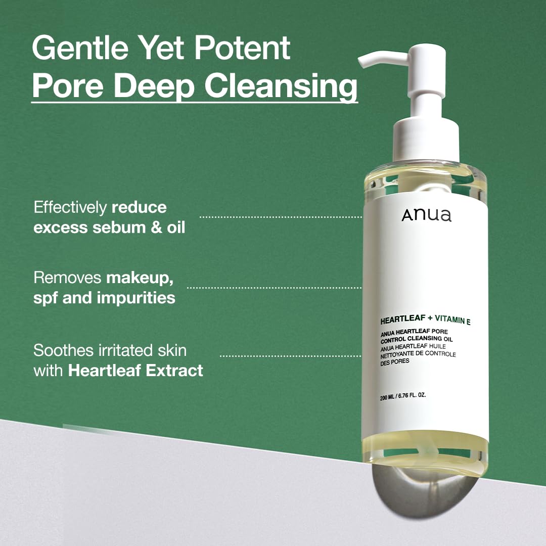 ANUA Heartleaf Pore Control Cleansing Oil 200ml (2 Options)