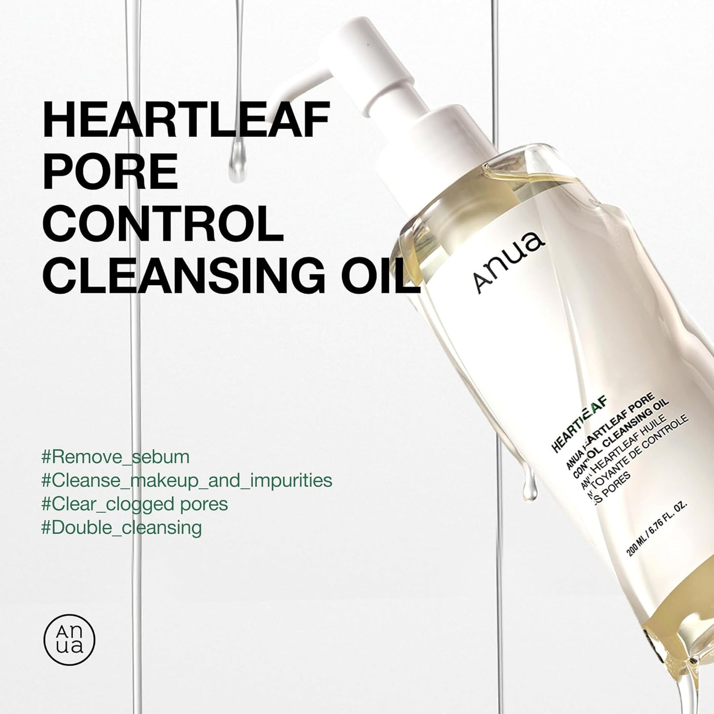 ANUA Heartleaf Pore Control Cleansing Oil 200ml (2 Options)