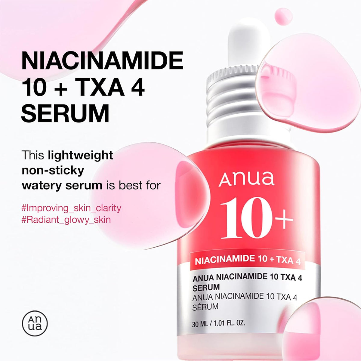 ANUA 10% Niacinamide+ 4% Tranexamic Acid Serum 30ml