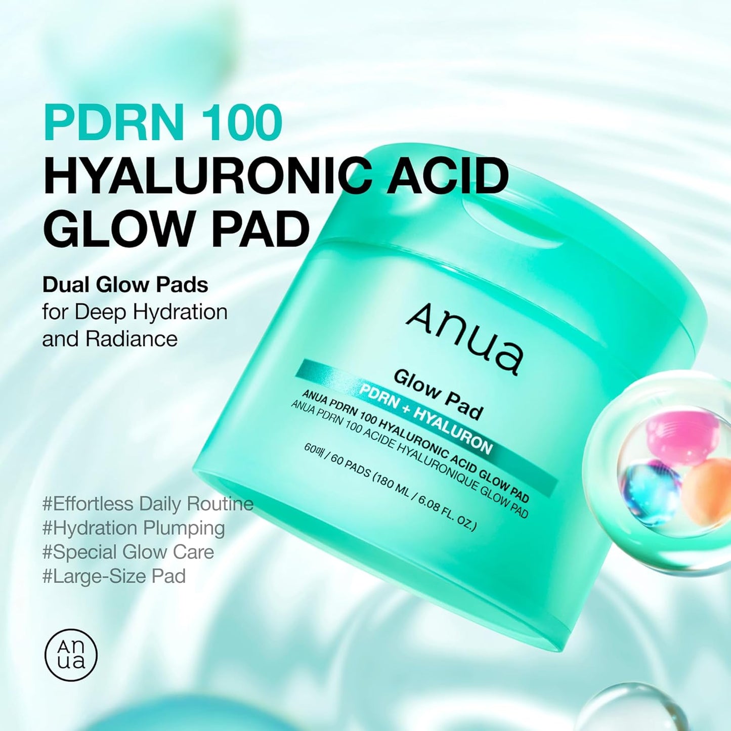 ANUA Pad Collection PDRN 100 Hyaluronic Acid Glow Pad, Niacinamide 5 TXA Brightening Pad, Azelaic 10+Hyaluron Soothing Pad, 8 Hyaluronic Acid Catechin Calming Pad (4 Options)