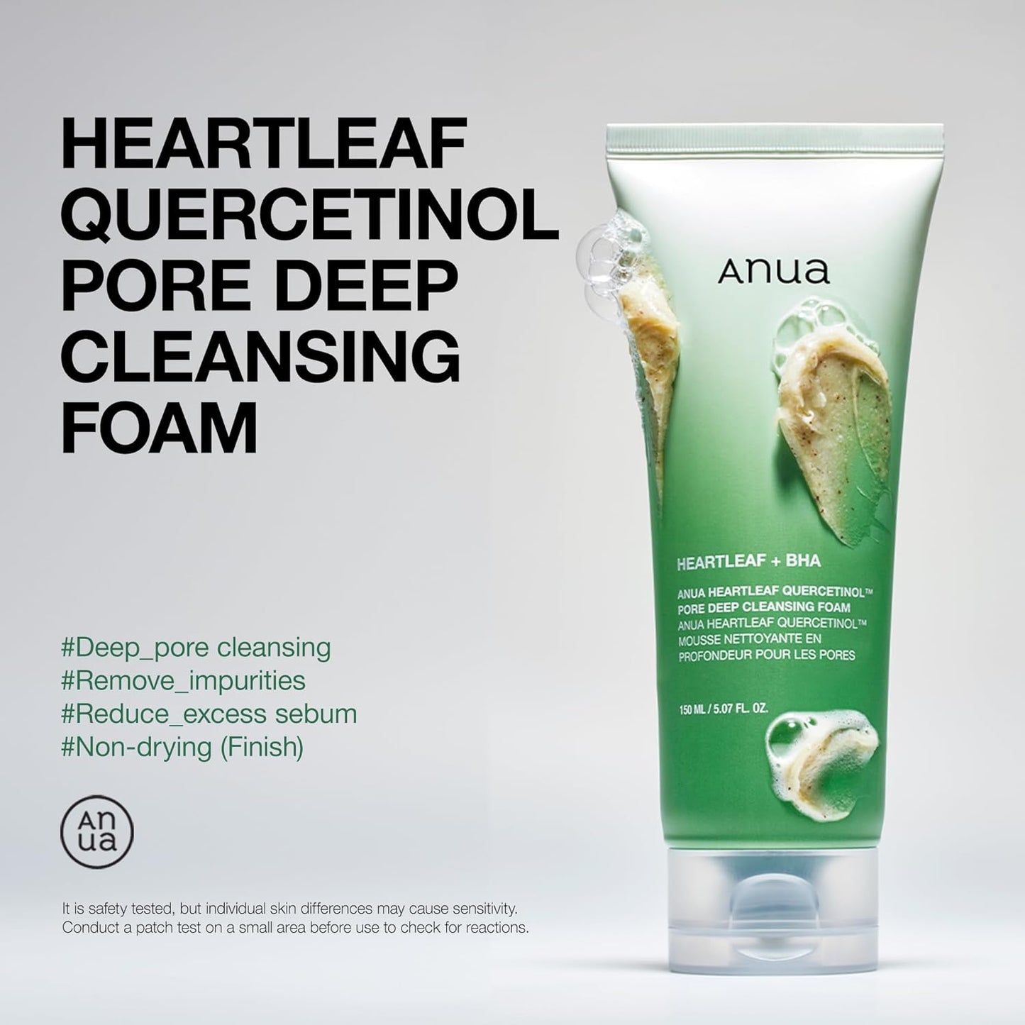 ANUA Heartleaf Quercetinol Pore Deep Cleansing Foam 25ml / 150ml
