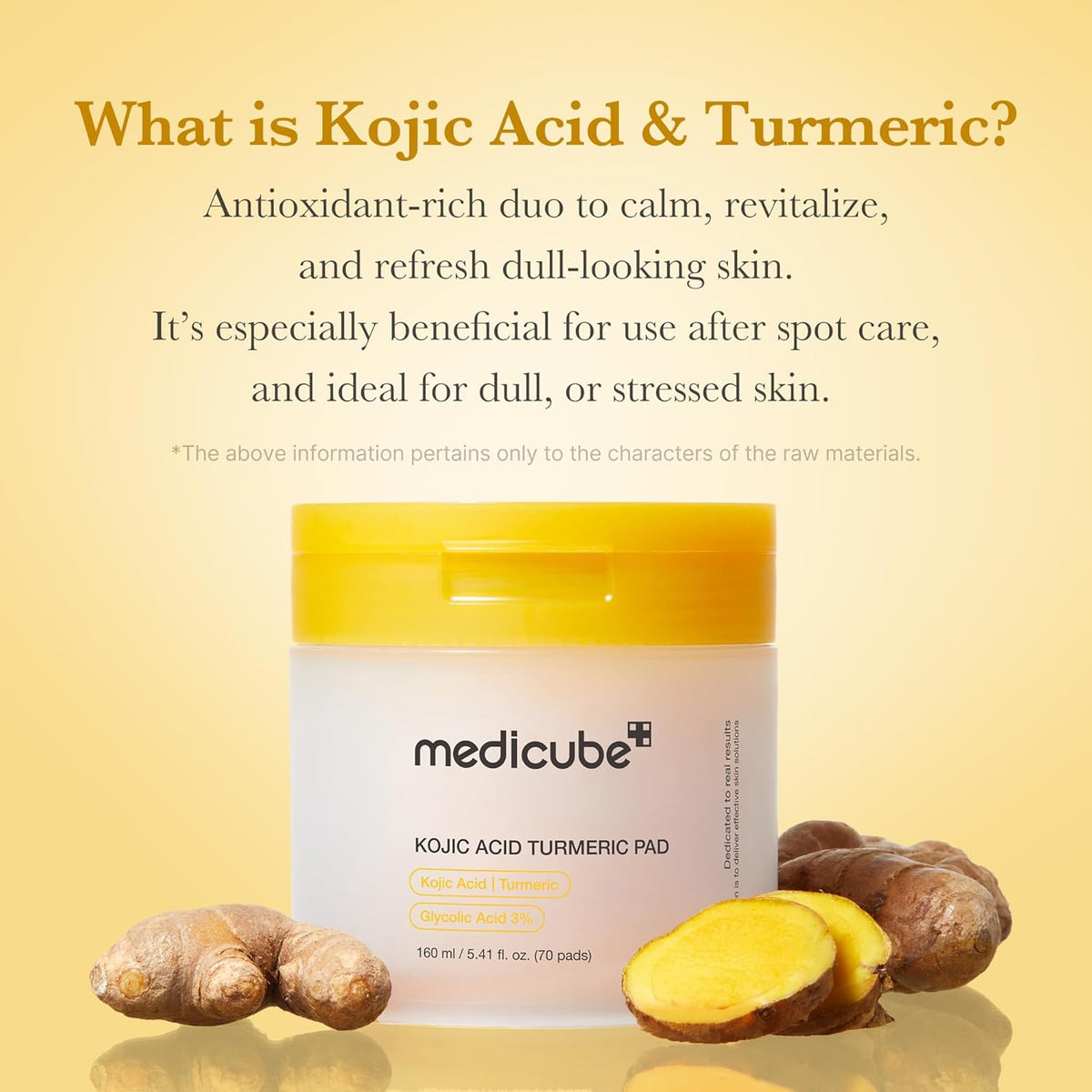 MEDICUBE Kojic Acid Turmeric Pad 70 Pads 160ml