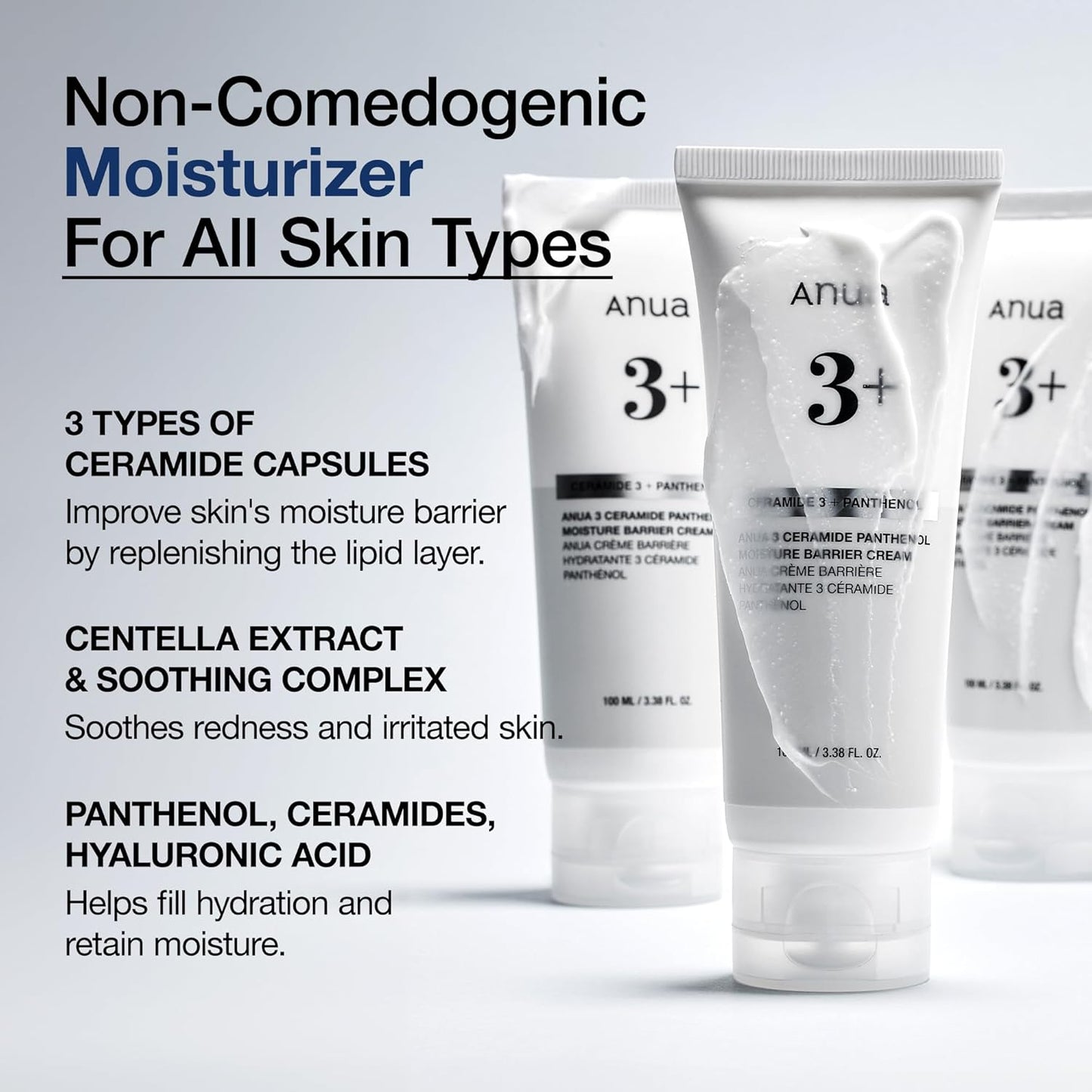 ANUA Ceramide 3+ Panthenol Moisture Barrier Cream 100ml