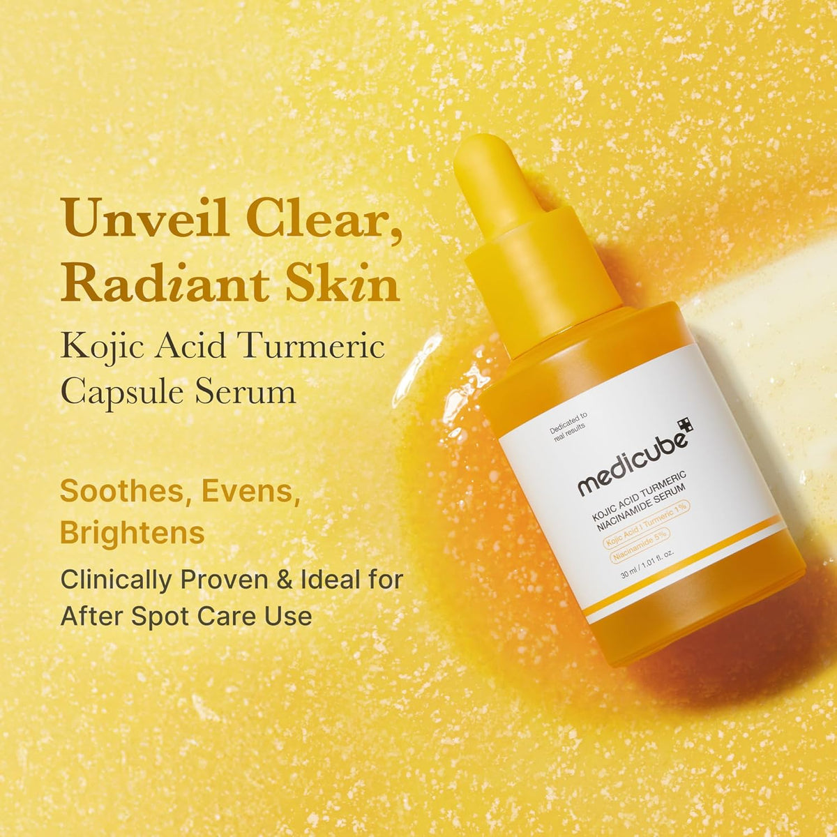 MEDICUBE Kojic Acid Turmeric Niacinamide Serum 30ml