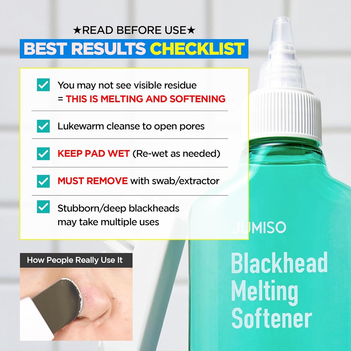 JUMISO Black Head Melting Softner Set (Softner 150ml + Cotton Pad 40Sheets)