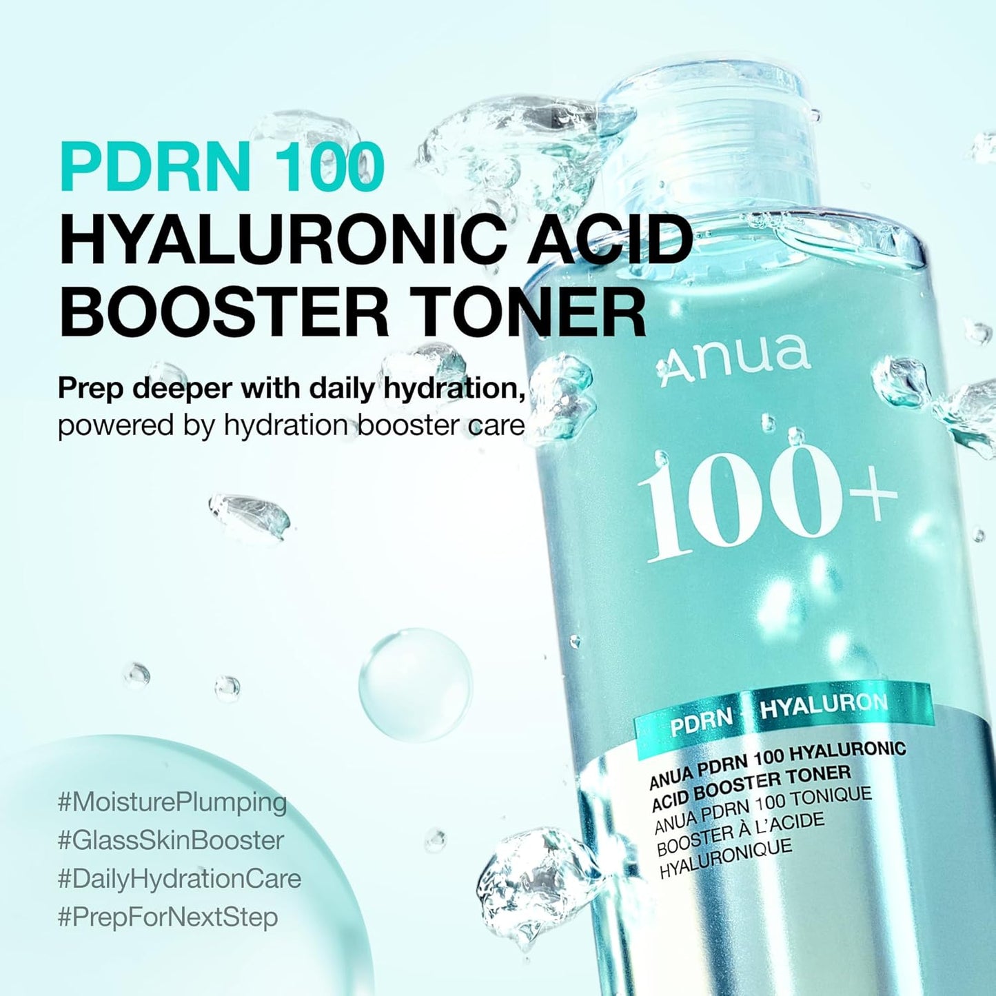 [No Box] PDRN 100 Hyaluronic Acid Booster Toner 40ml, 250ml