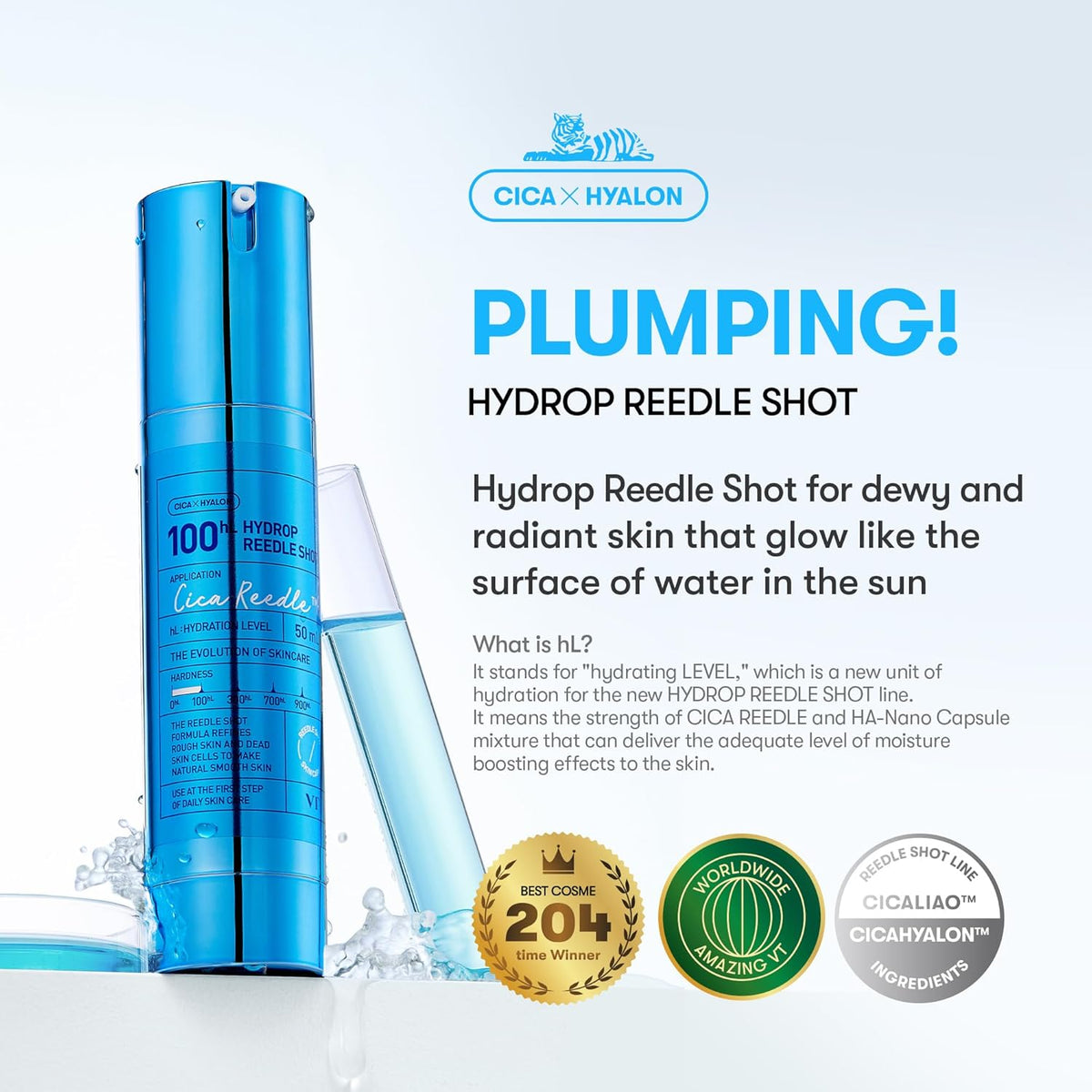 VT Hydrop Reedle Shot 50ml (3 Types) │ 100 / 300 / 700 hL