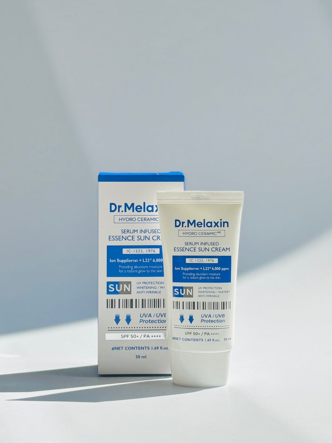 DR.MELAXIN Hydro Ceramic Waterfull Essence Sunscreen/Ceramic Tone Up Essence Sunscreen 50mL | SPF50+ PA++++