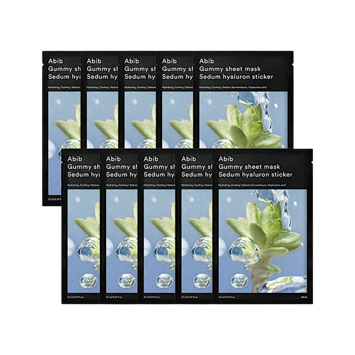 [SET] Abib Mild Acidic pH Gummy Hyaluron Sticker Sheet Mask  27ml*10sheets