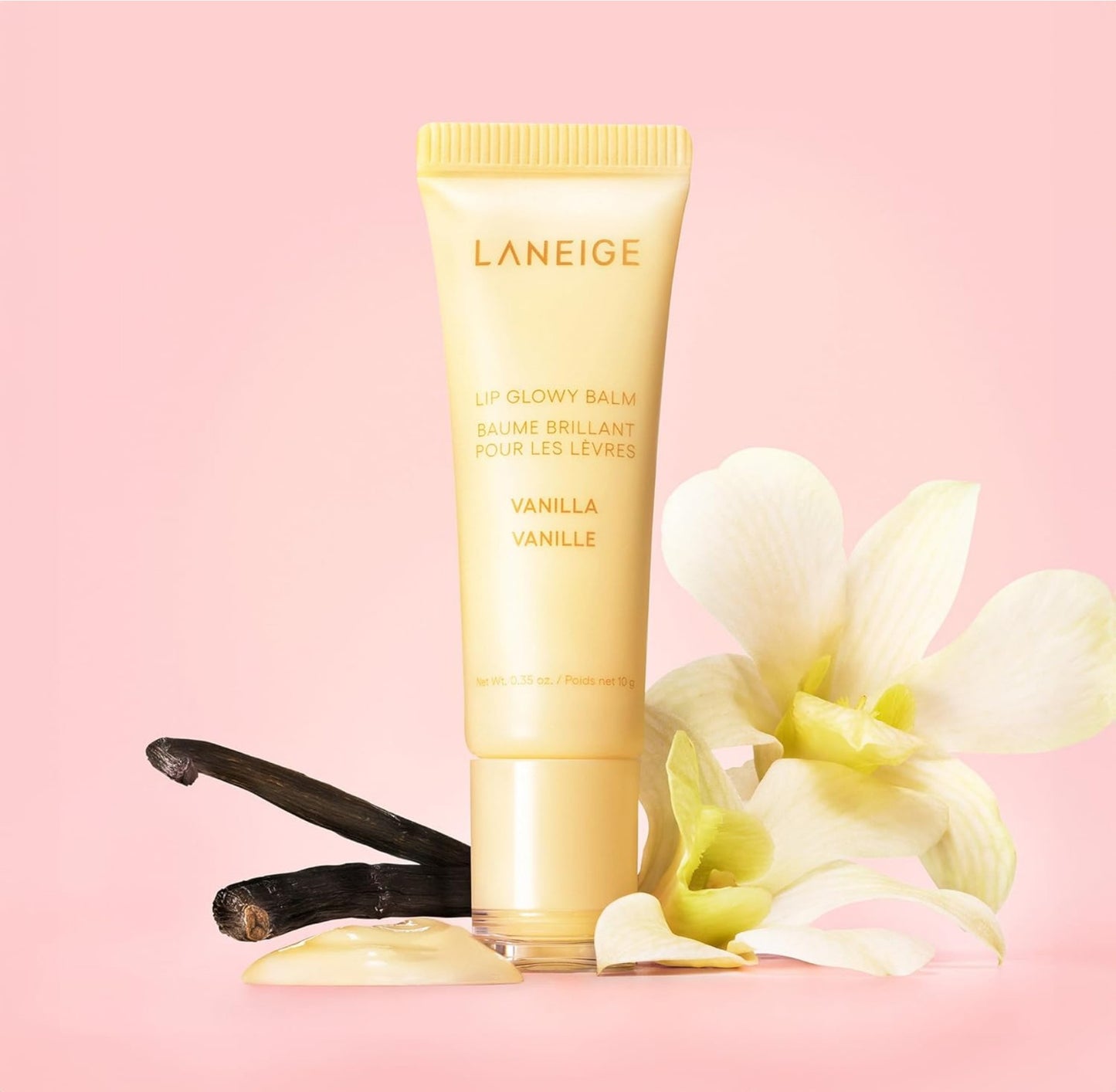 LANEIGE Lip Glowy Balm, 10g (6 Types) | Hydrate, Glossy, Lightweight, Moisturize & Tint with Shea Butter