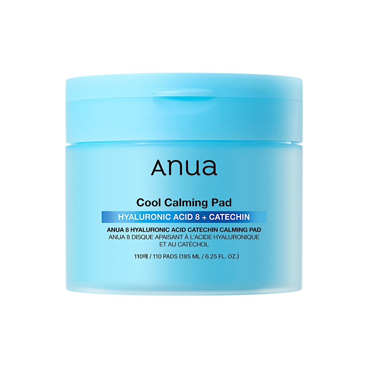 ANUA 8 Hyaluronic Acid Catechin Calming Pad 110 Pads 185ml