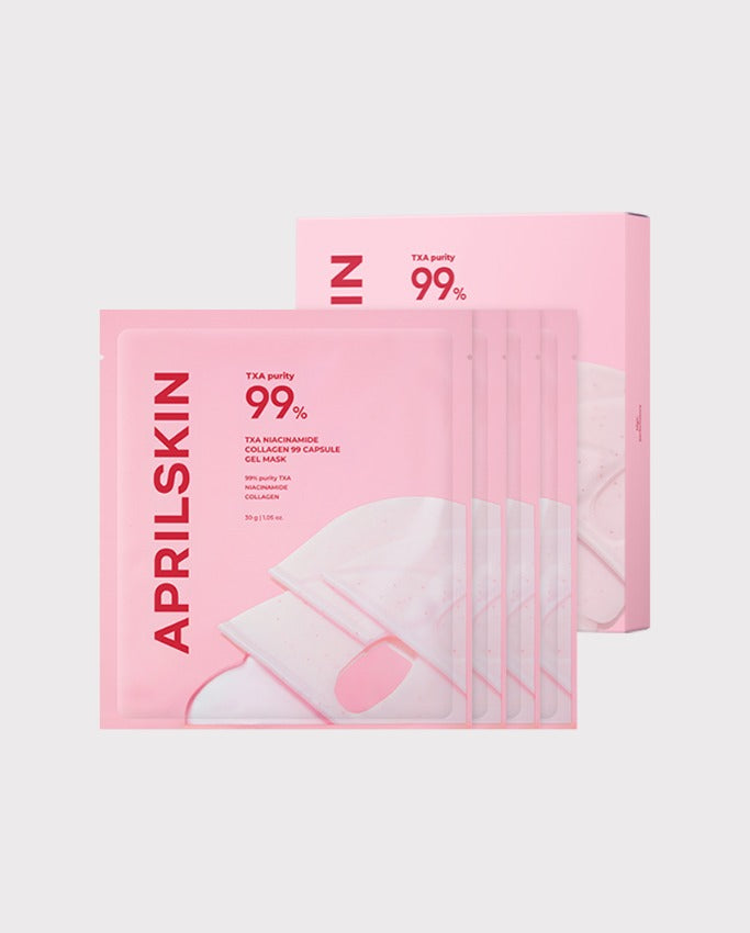 APRILSKIN TXA Collagen 99 Capsule Gel Mask 2 options — 4ea(1box)