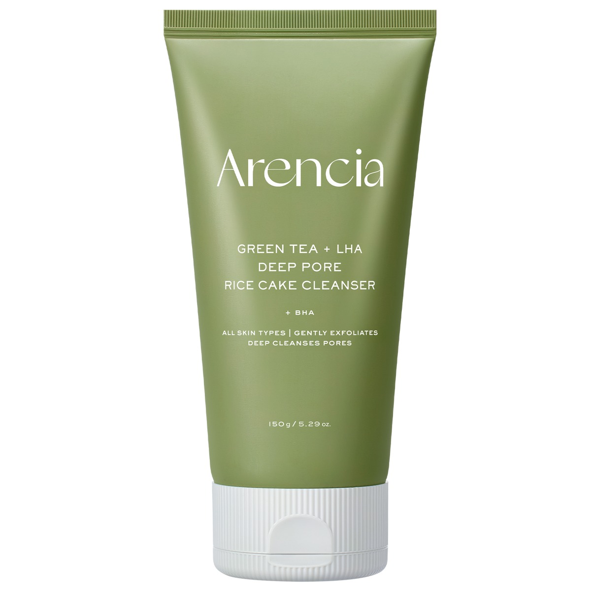 ARENCIA Green Tea+LHA Deep Pore Rice Cake Cleanser 150g