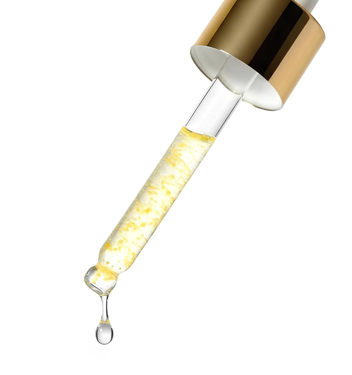Close-up of the dropper and yellow capsules in Medicube Deep Vita C Capsule Serum 30ml