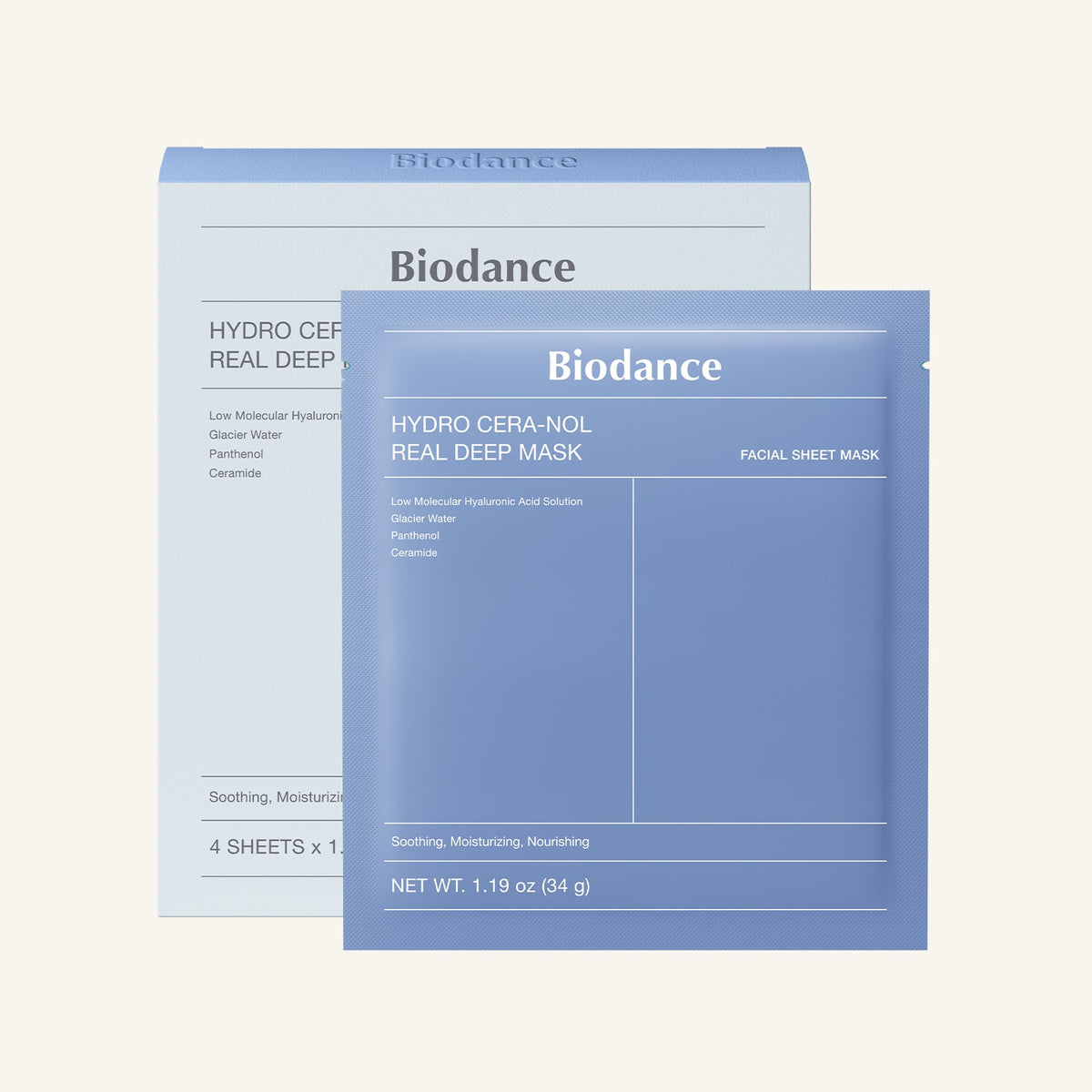 Biodance Hydro Cera-nol Real Deep Mask 34g x 4 - official brand image