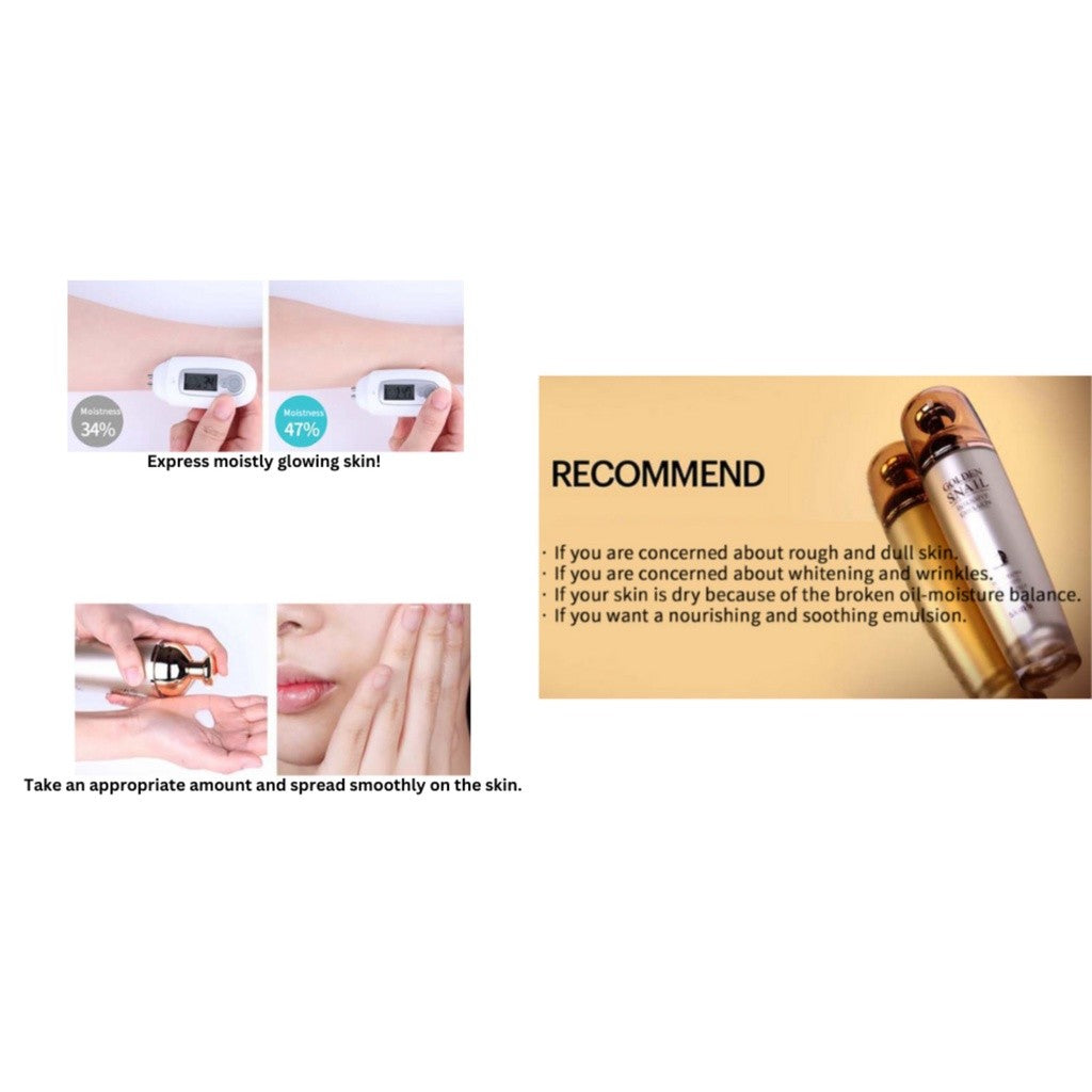 SKIN79 Golden Snail Intensive Moisture Booster Korean Skincare Emulsion 130ml / 4.39 fl.oz