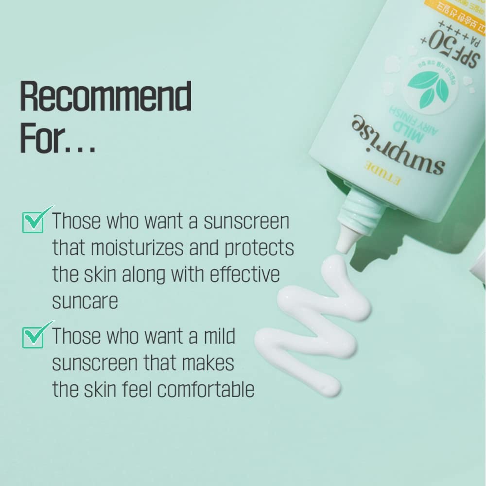 ETUDE Sunprise Mild Airy Finish Sun Milk / Gel SPF50+ PA+++