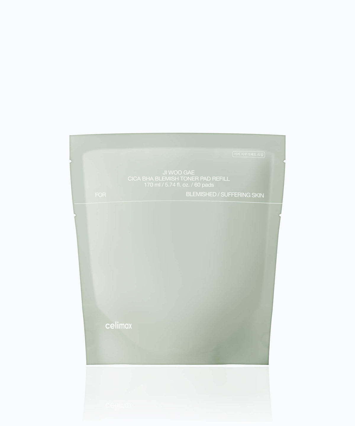 [REFILL] CELIMAX Ji Woo Gae Cica BHA Blemish Toner Pad Refill 60 Pads 170ml