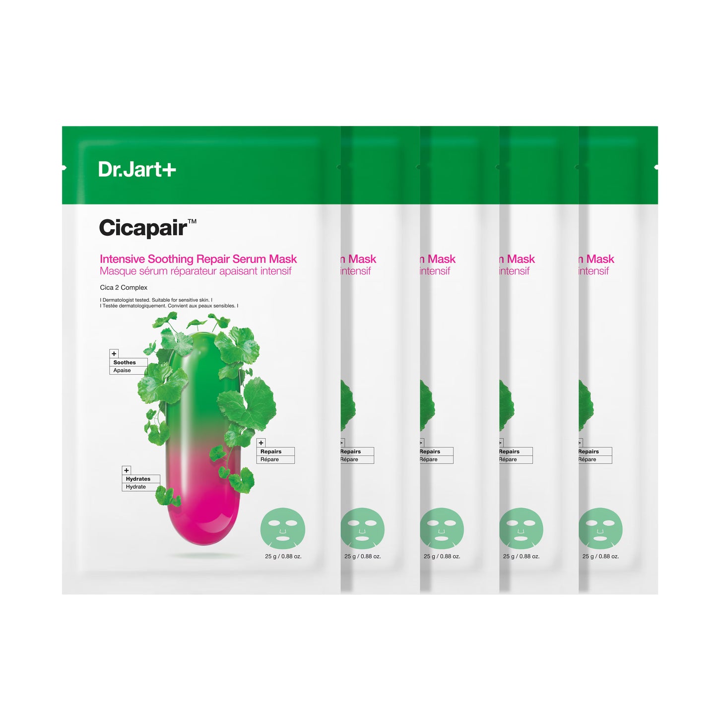 Dr.Jart+ Cicapair™ Intensive Soothing Repair Serum Mask 25g*5ea