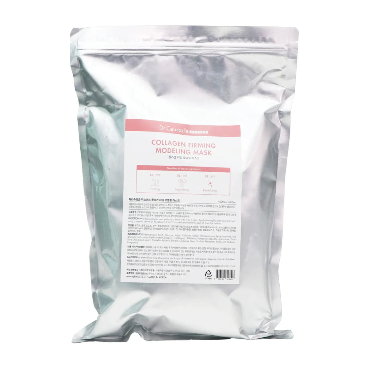 DR.CEURACLE Modeling Mask Pack 1kg / 4 Types — Collagen Firming Modeling