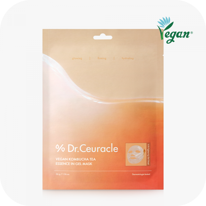 [NEW] DR.CEURACLE Vegan Kombucha Tea Essence In Gel Mask 1Sheet 36g