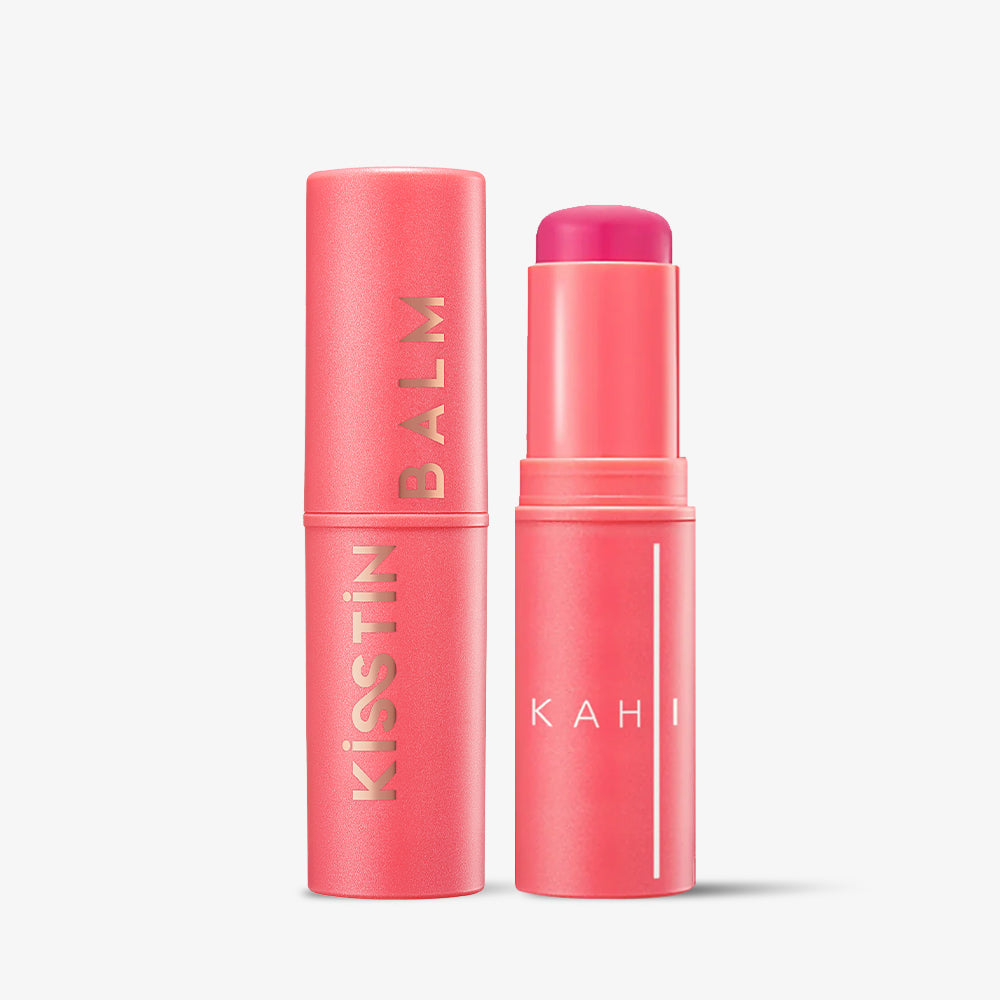 [KAHI] Kisstin Balm Pink, 9g | Skin-Refining Face Balm Moisturizer & Makeup Stick