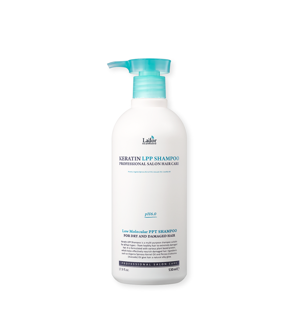 LA'DOR Keratin LPP Shampoo, 530mL | Damage Care