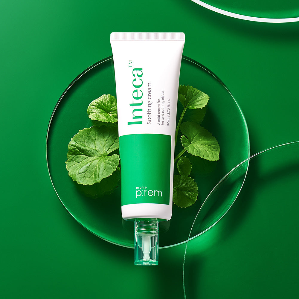 MAKE PREM INTECA Soothing Cream, 80mL | 2.9x Faster Absorbing & Calming Effect, Advanced Centella Extract