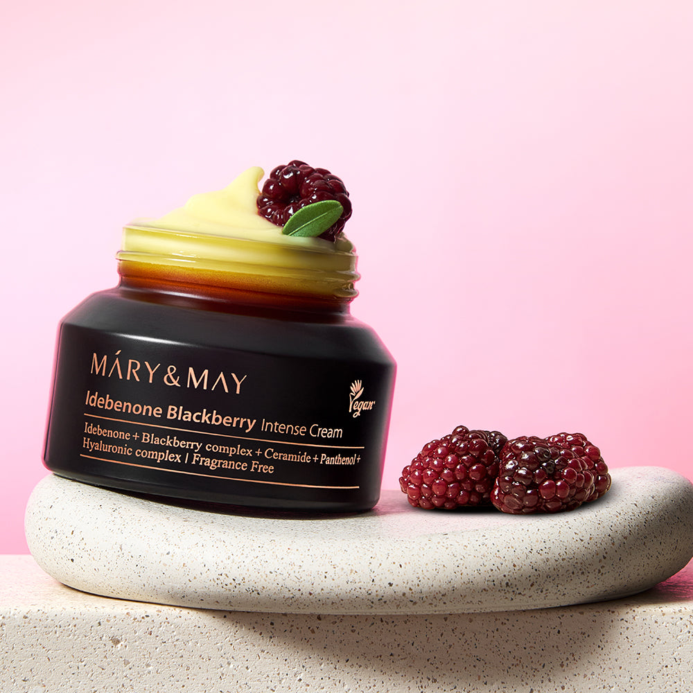 MARY&MAY Idebenone+Blackberry Intense Cream 70g Jar Type
