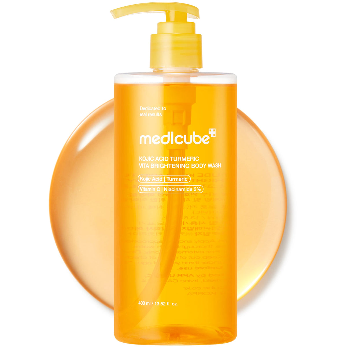MEDICUBE Kojic Acid Turmeric Vita Brightening Body Wash, 400ml