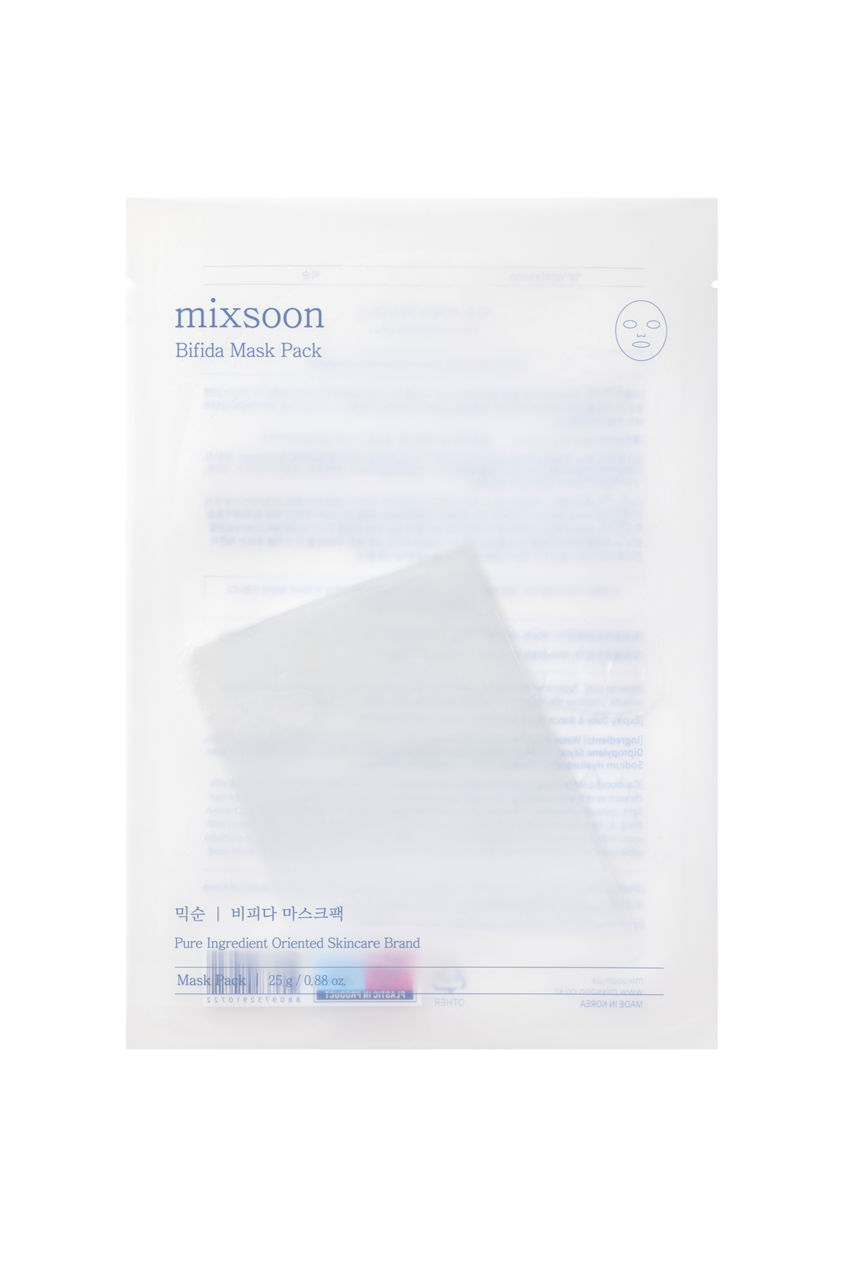 mixsoon Bifida Sheet Mask Pack 1 Sheet