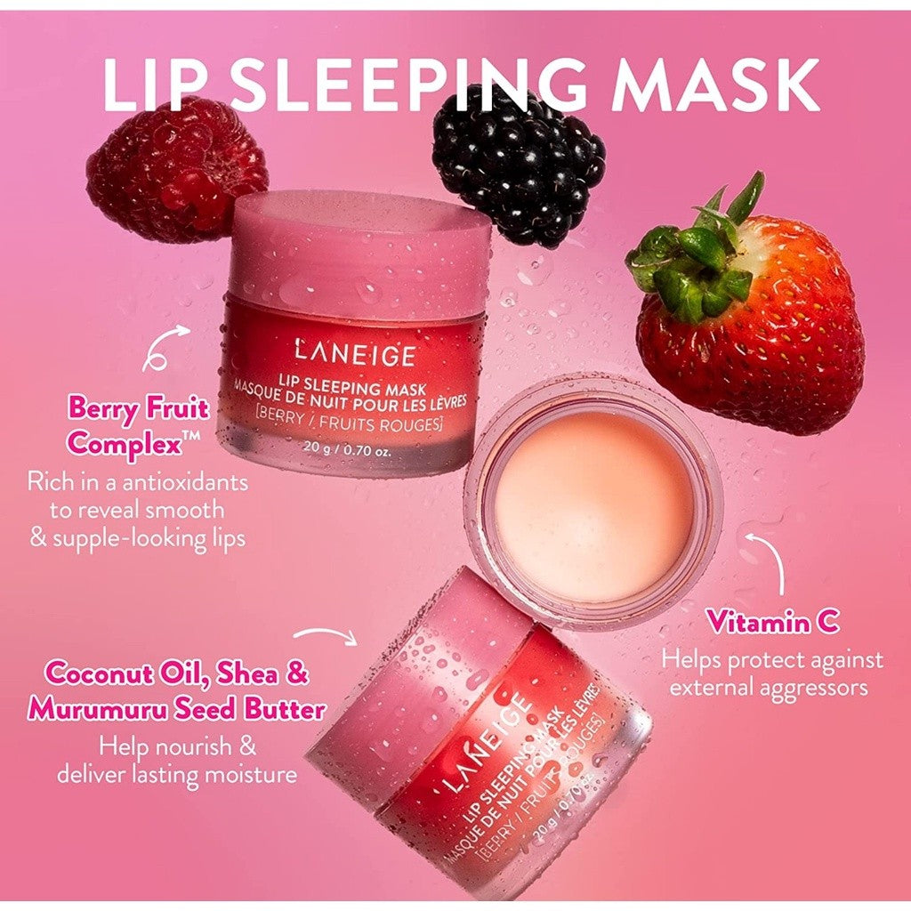 Mascarilla labial de noche LANEIGE Berry 20g